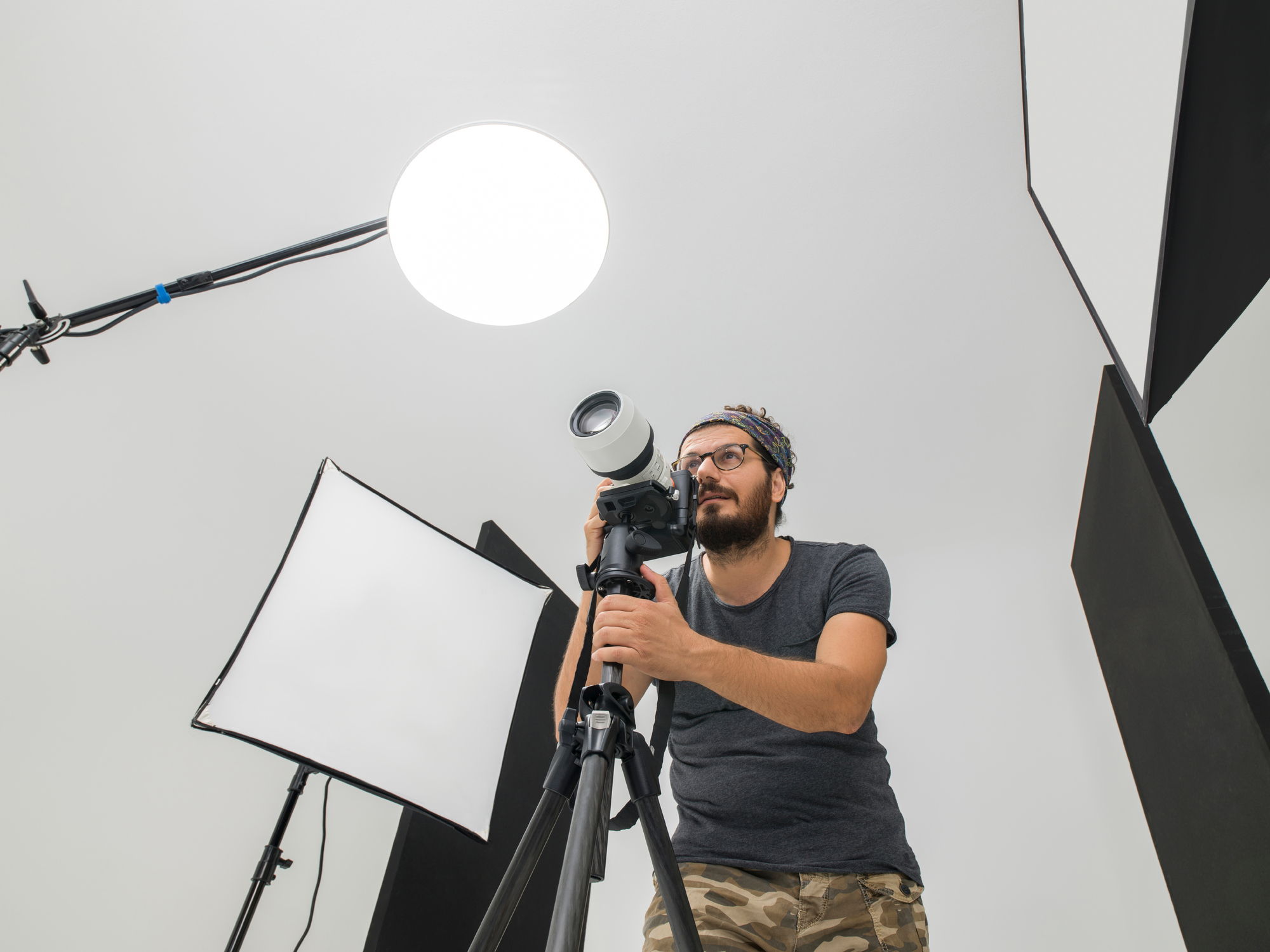 Grundutrustning för fotografering i studio